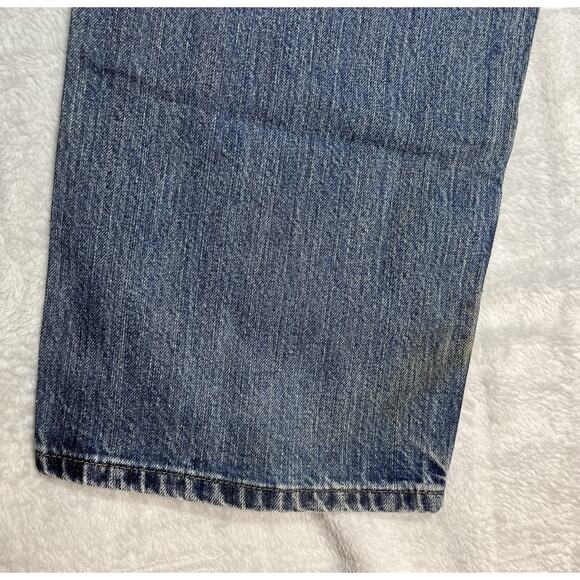 Carhartt Grunge Workwear Skater Baggy Blue Jeans 34x32 VTG Y2K Thrashed B189DKV - Picture 9 of 16